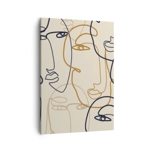 Quadro em tela - Retrato multiplicado - 50x70 cm