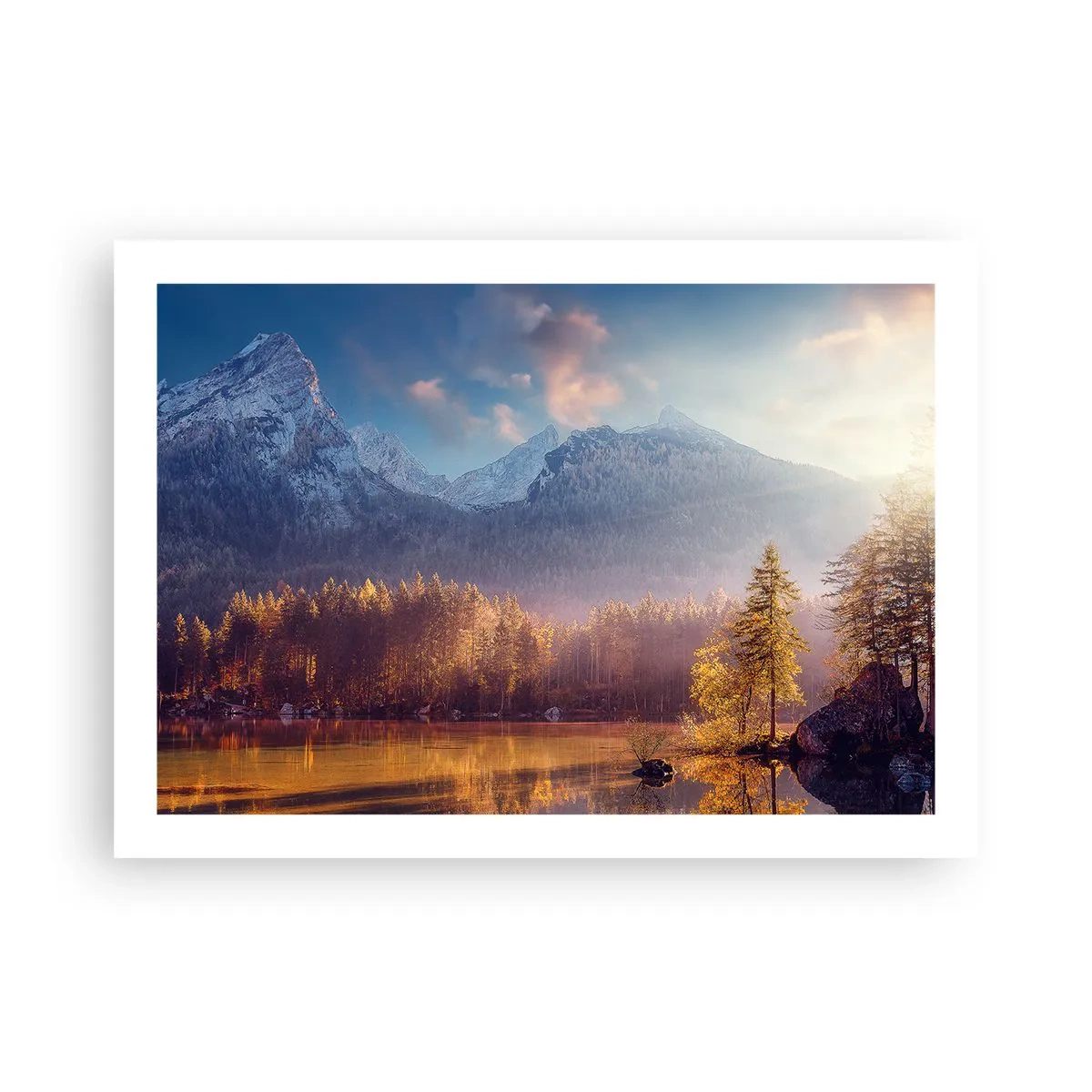 Pôster - Nas montanhas e vales - 70x50 cm