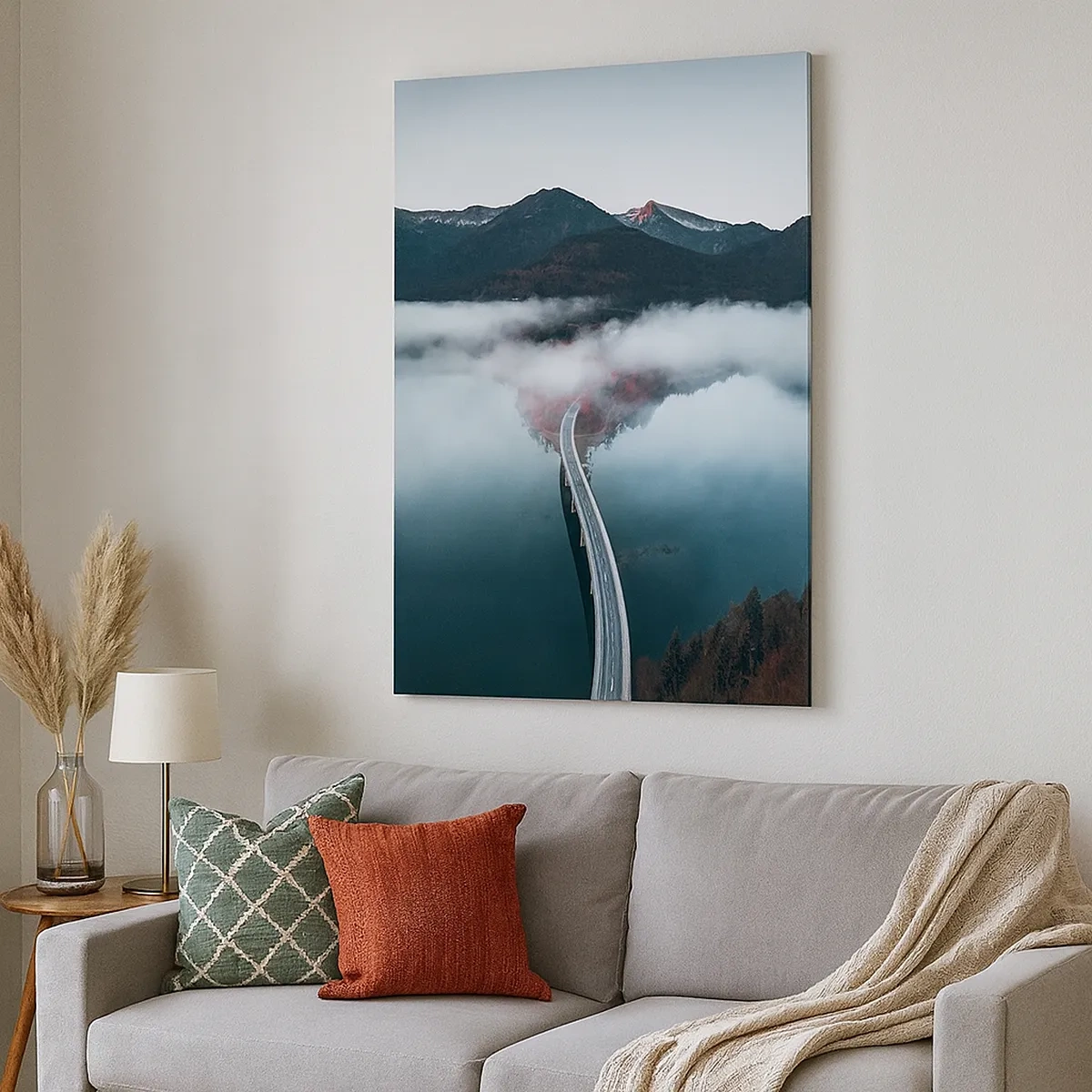 Quadro em tela - Sobre a água tão lisa quanto um espelho - 50x70 cm