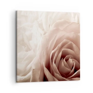 Quadro em tela - No coração de uma rosa - 50x50 cm