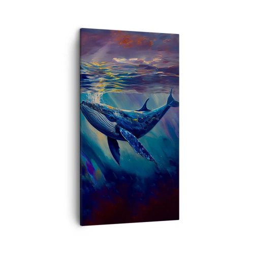 Quadro em tela - Bem vindo ao meu mundo - 45x80 cm
