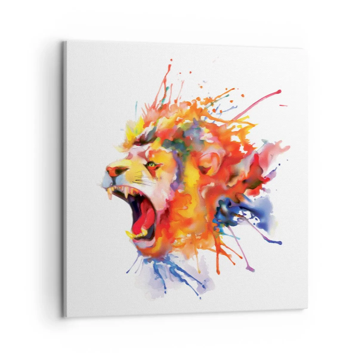 Quadro em tela - Explosão de raiva - 50x50 cm