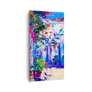 Quadro em tela - Impressão - rua italiana - 65x120 cm