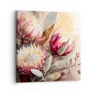 Quadro em tela - De perfil e de frente - 30x30 cm