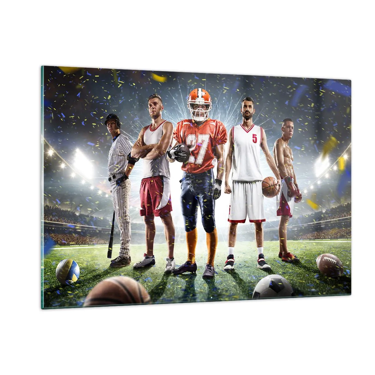 Quadro em vidro - Gladiadores dos campos - 120x80 cm