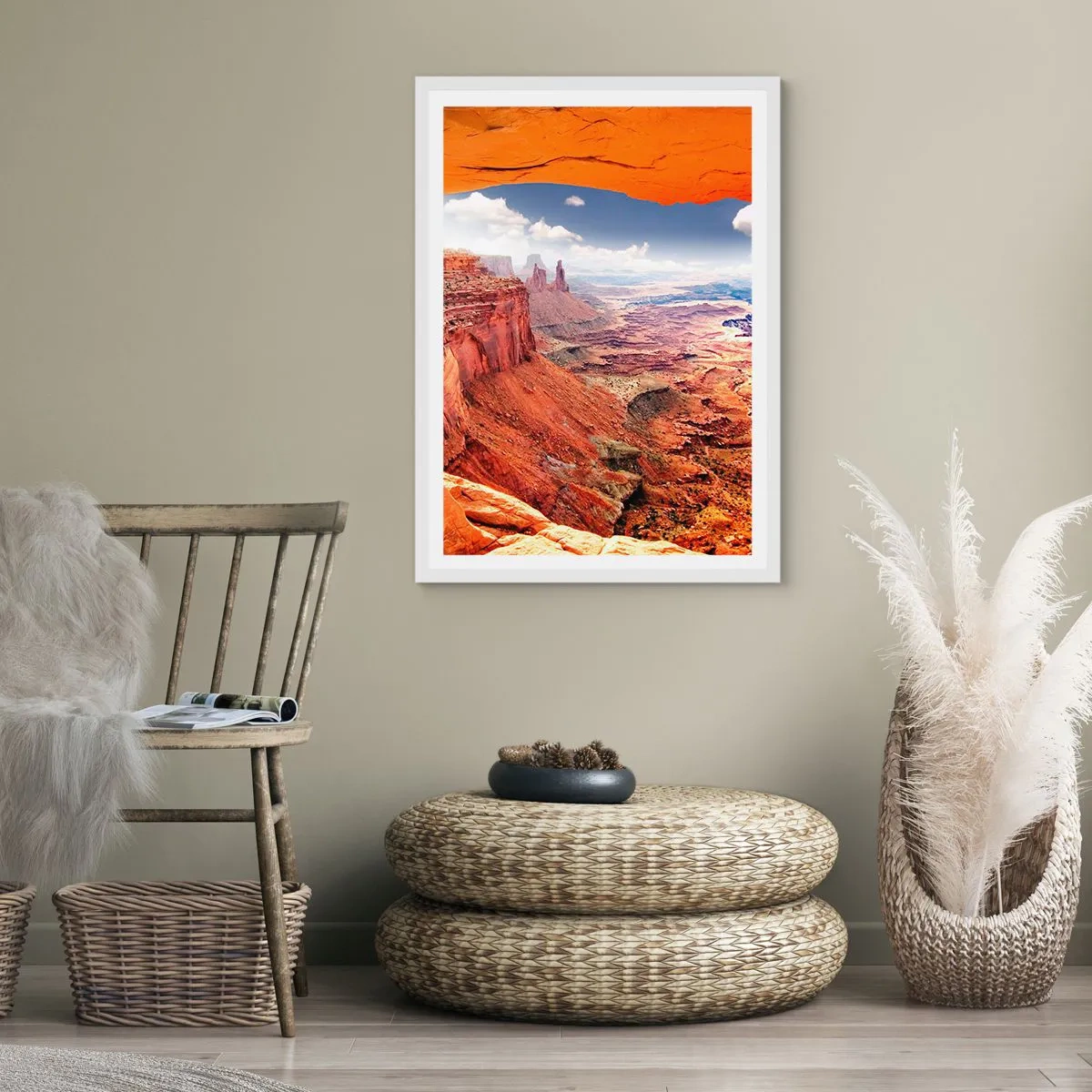 Pôster em moldura branca - Esculpido pela própria natureza - 30x40 cm