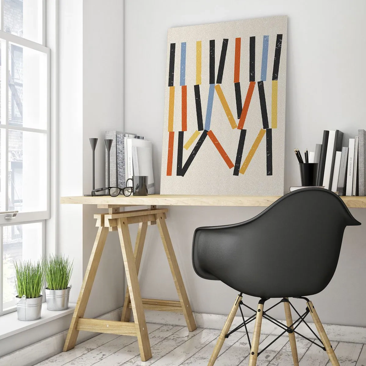 Quadro em vidro - Composição ao nível - 70x100 cm