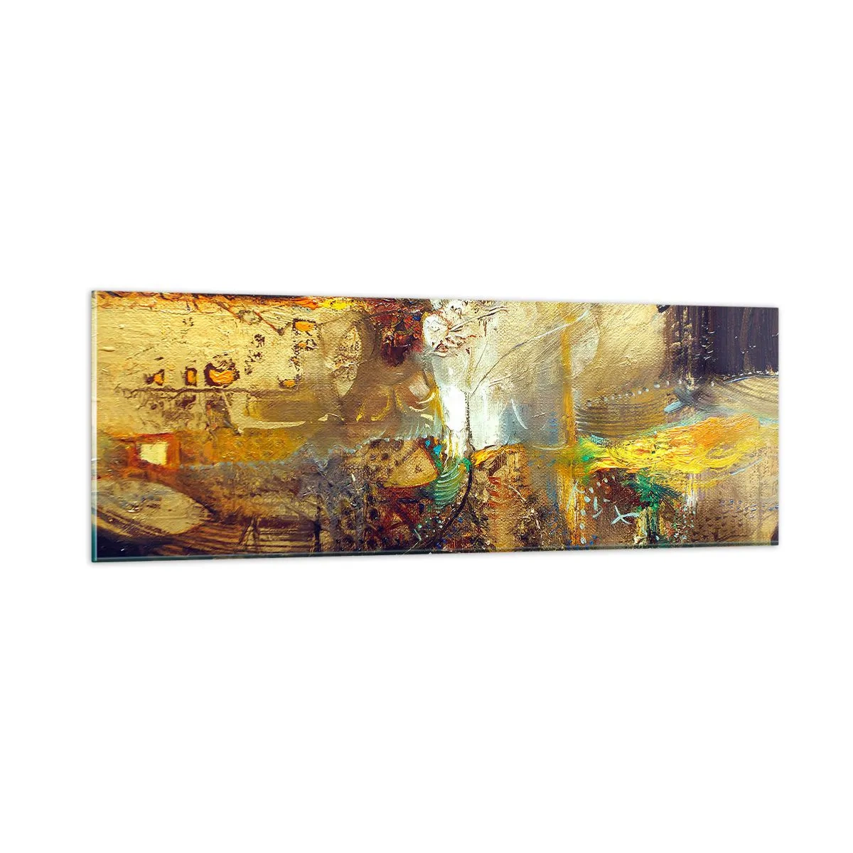 Quadro em vidro - Frio, mais quente, quente - 90x30 cm