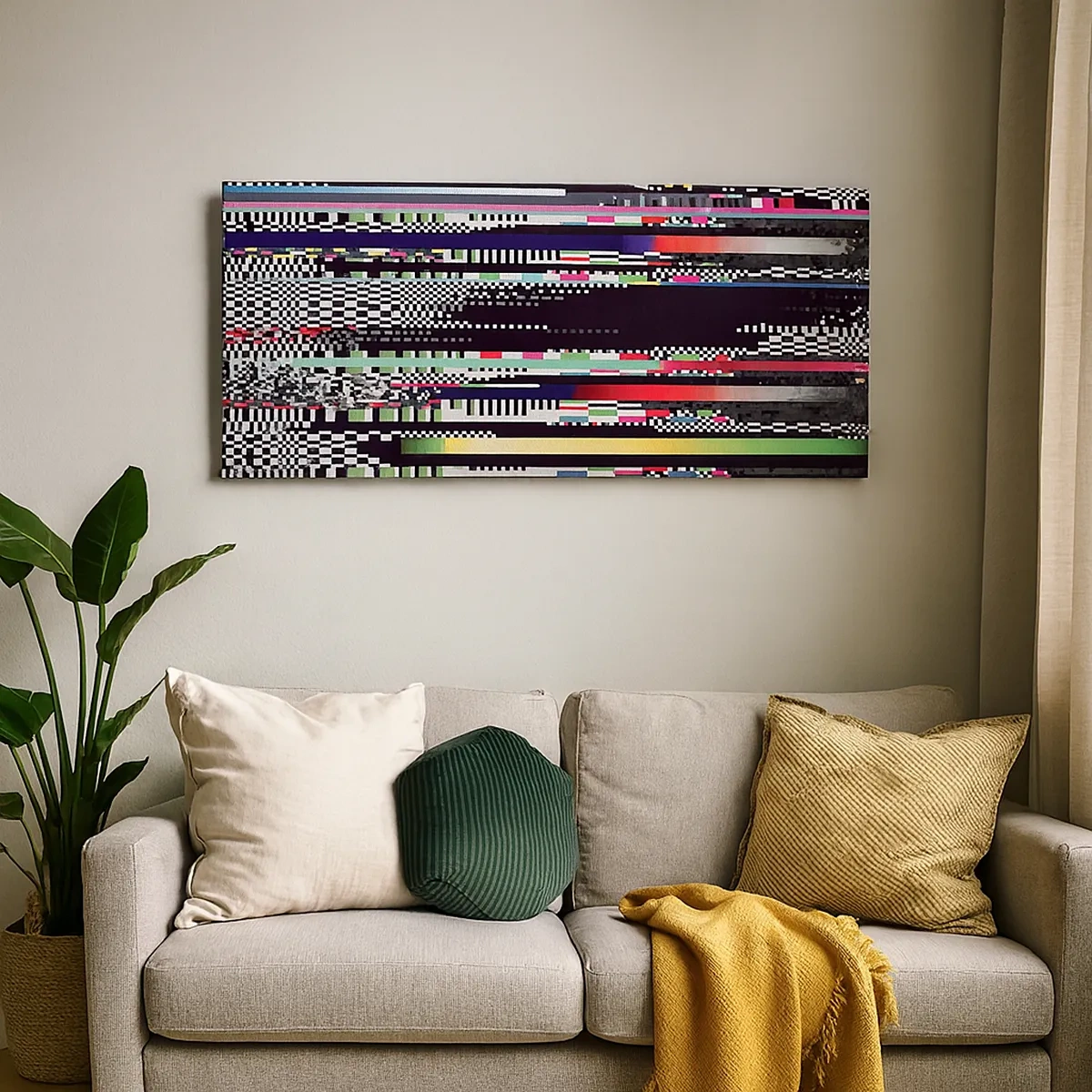 Quadro em tela - A imagem da realidade - 30x30 cm