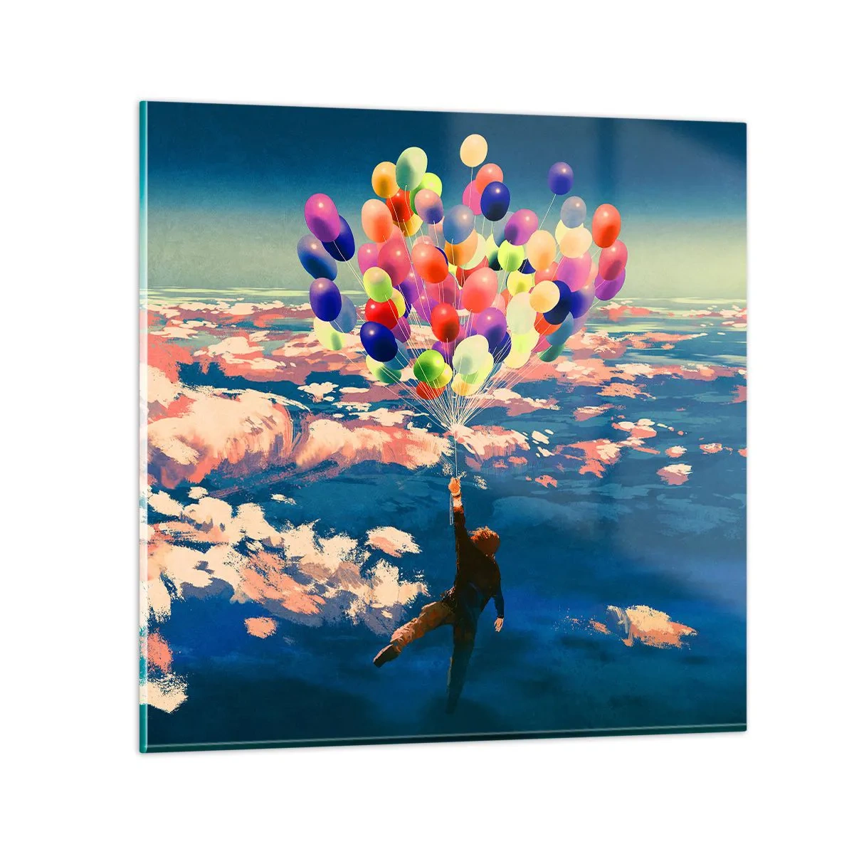 Quadro em vidro - Um sonho de infância tornado realidade - 30x30 cm