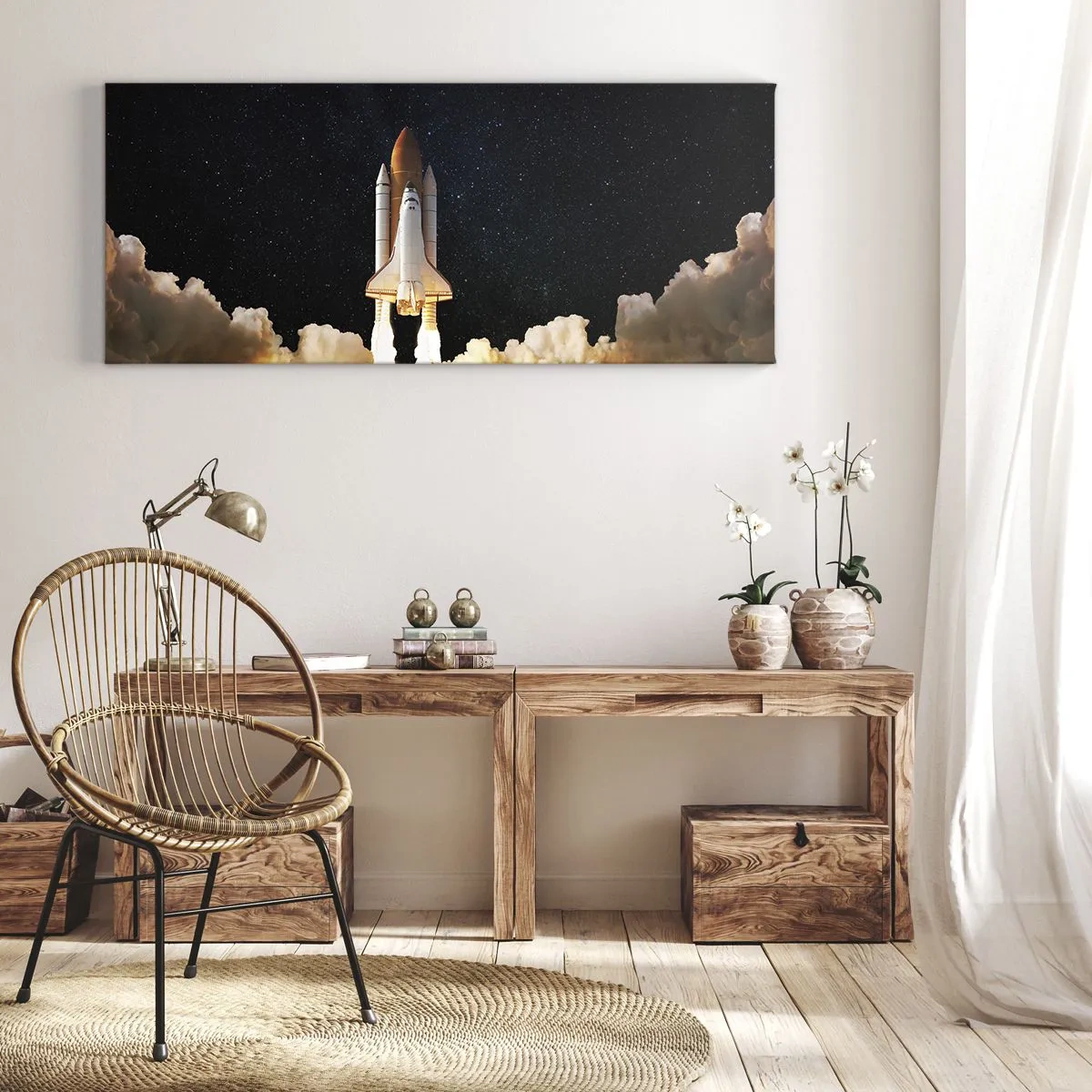 Quadro em tela - Ad astra! - 160x50 cm