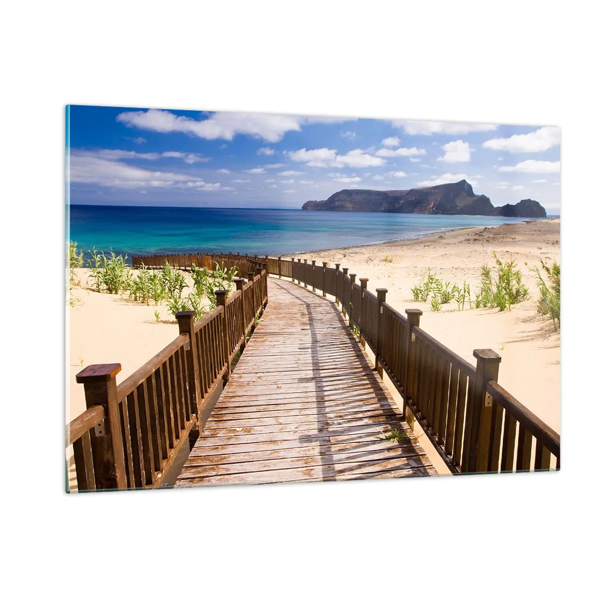 Quadro em vidro - Leve-me para as ilhas felizes - 120x80 cm