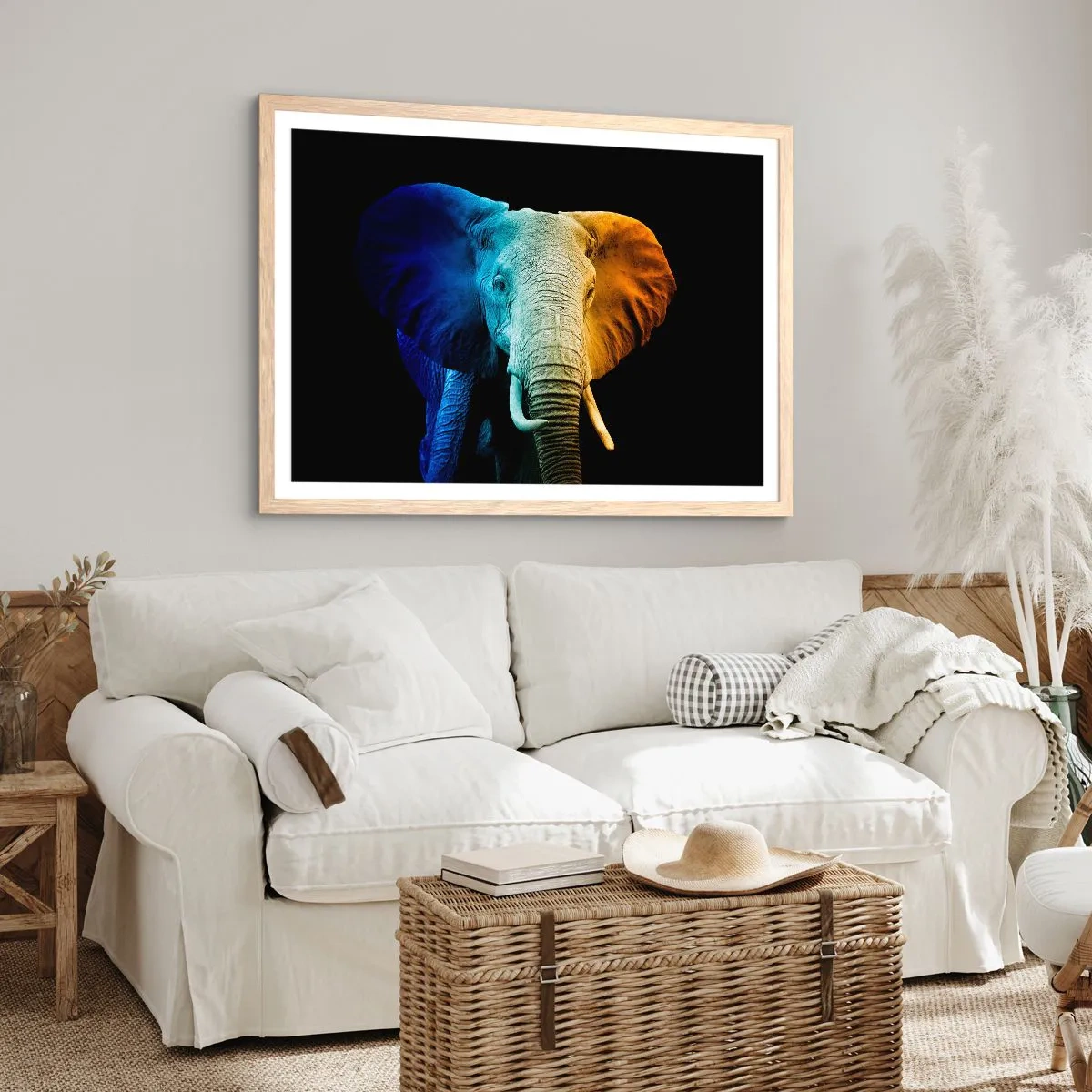 Pôster com moldura de carvalho claro - Excêntrico, não esquisito - 91x61 cm