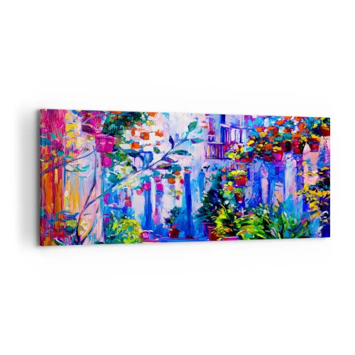 Quadro em tela - Impressão - rua italiana - 100x40 cm
