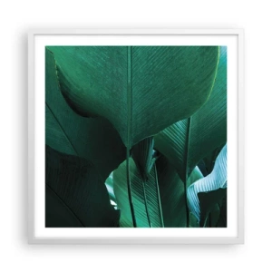 Pôster em moldura branca - De frente para a luz - 60x60 cm