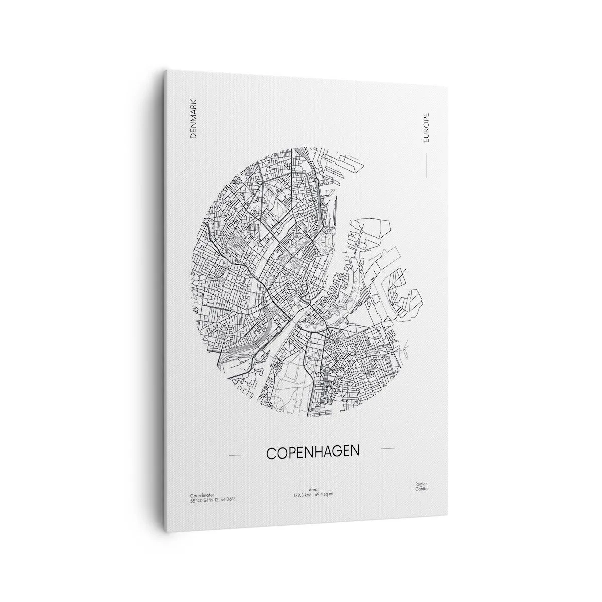 Quadro em tela - Anatomia de Copenhague - 70x100 cm