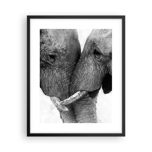 Pôster com moldura preta - Confissão sincera - 40x50 cm