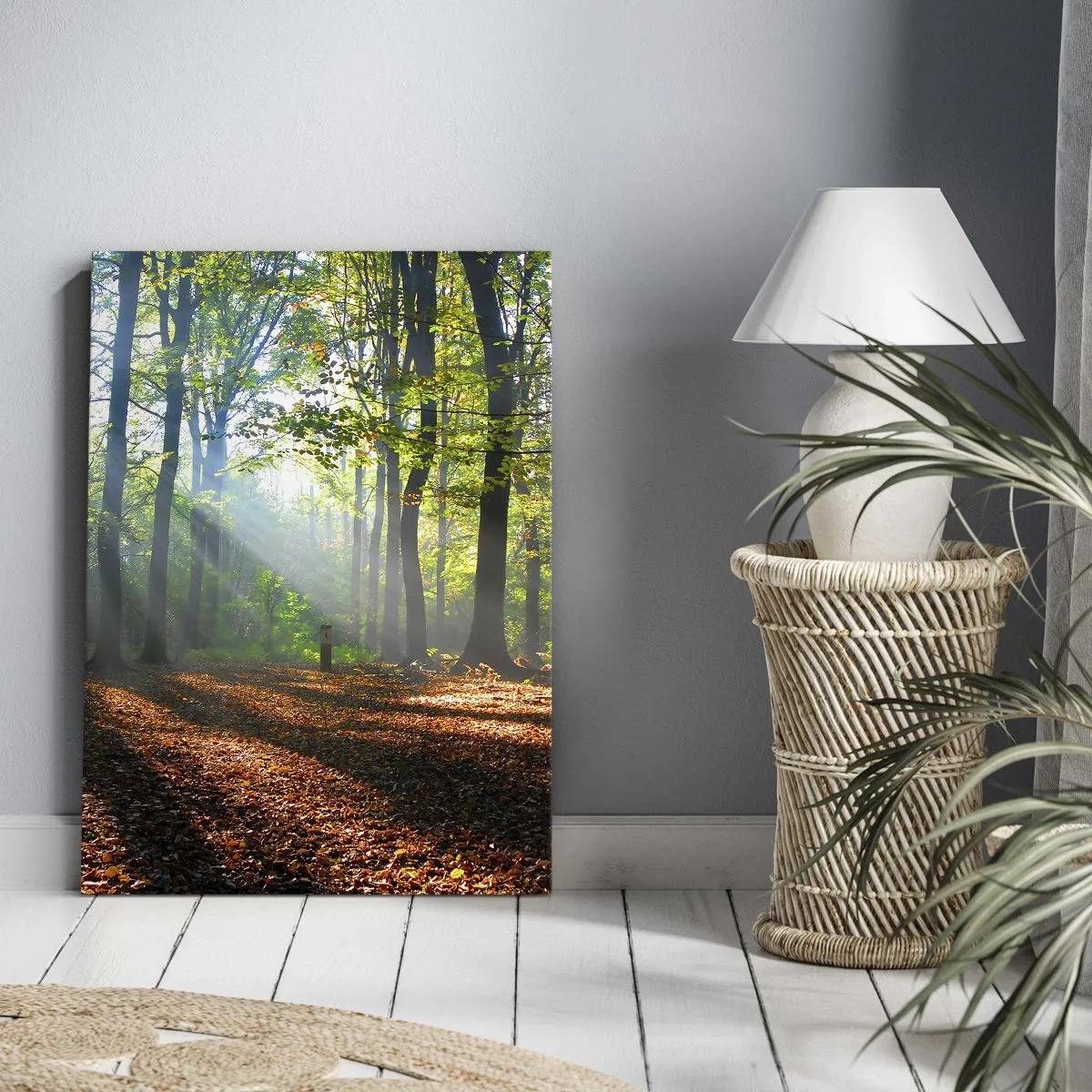 Quadro em tela - Luzes e sombras - 55x100 cm