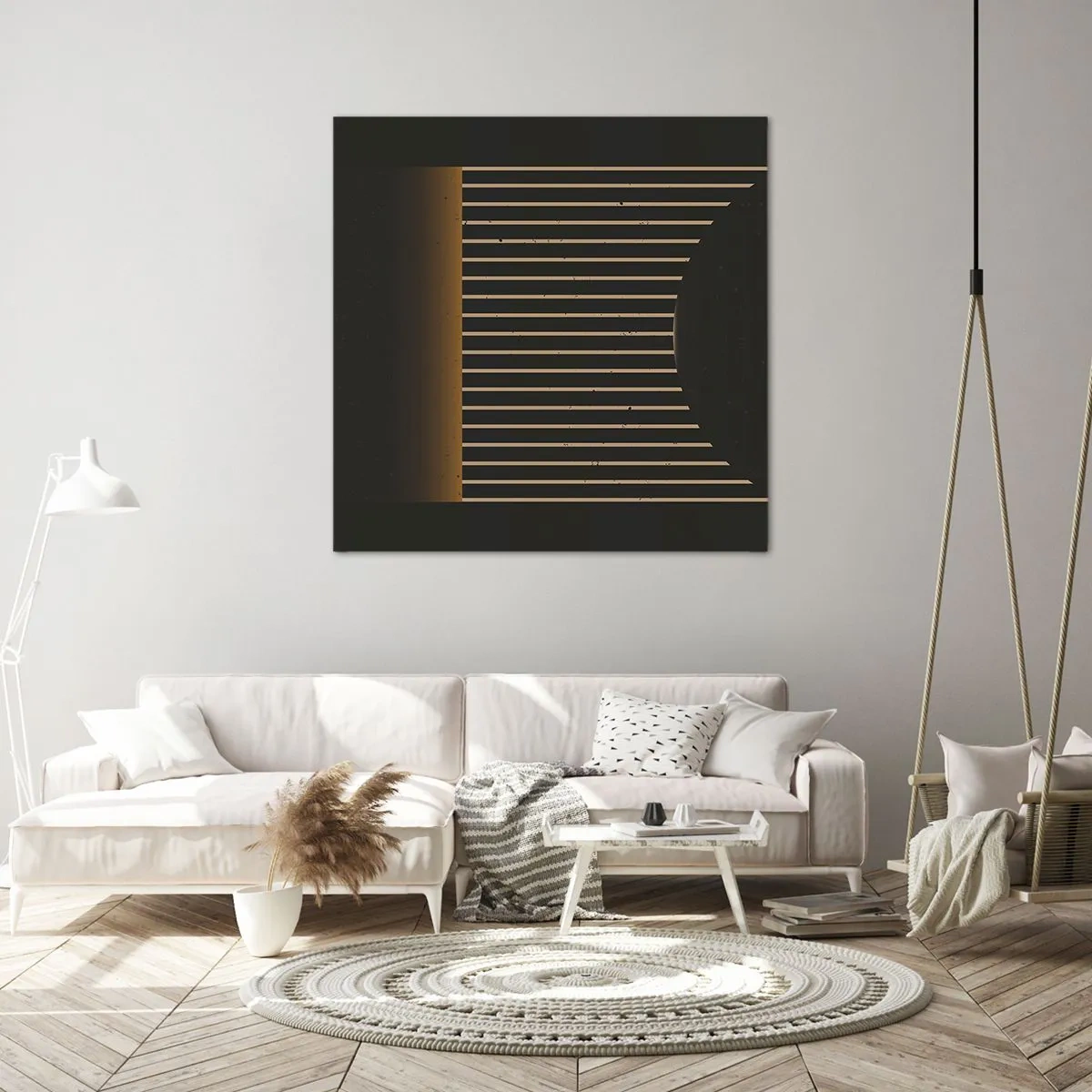 Quadro em tela - Explorar a escuridão - 70x70 cm