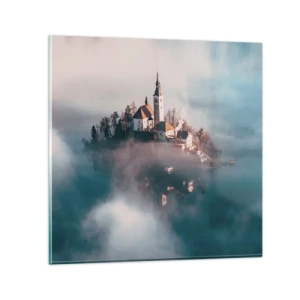 Quadro em vidro - A ilha dos Sonhos - 70x70 cm