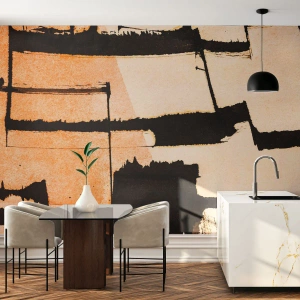 Papel de Parede Premium Sand - No entanto, a ordem - Abstração, Pedaço, Pintura - 250x175 cm