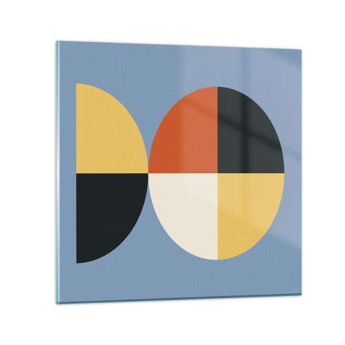 Quadro em vidro - Verja e conte - 30x30 cm