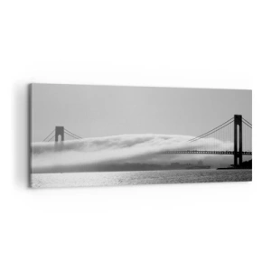 Quadro em tela - Navegando pelo Golden Gate - 100x40 cm