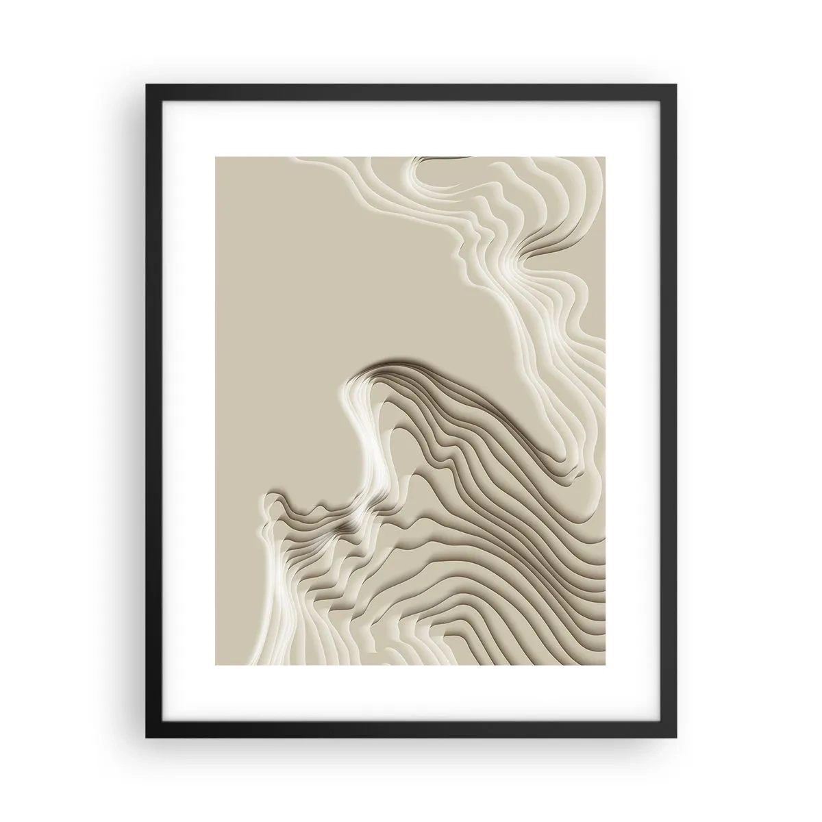 Pôster com moldura preta - Topografia da arte - 40x50 cm
