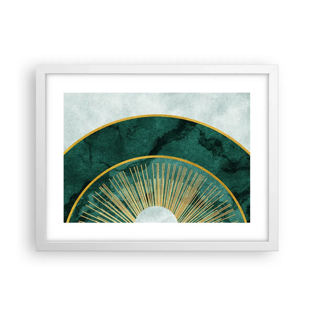 Pôster em moldura branca - Outro sistema solar - 40x30 cm