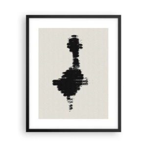 Pôster com moldura preta - Vibrações da imaginação - 40x50 cm