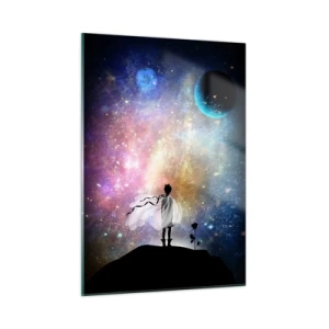 Quadro em vidro - Pequeno Príncipe - 50x70 cm