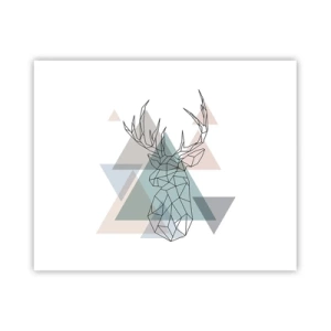 Pôster - Numa floresta geométrica - 50x40 cm