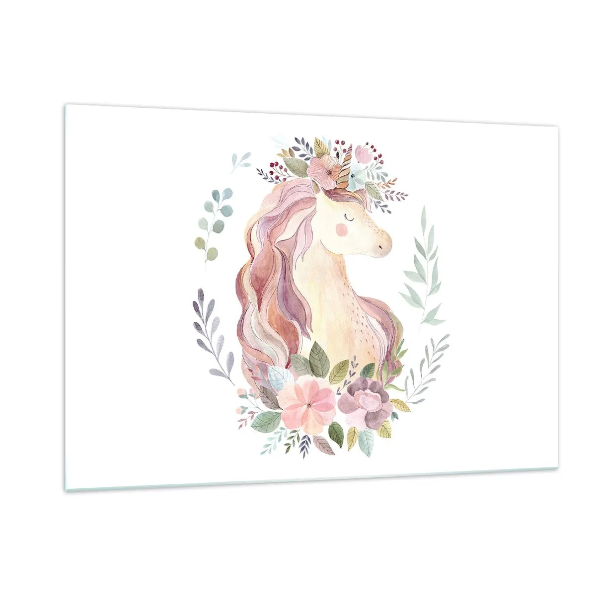 Quadro em vidro - Um convite ao mundo dos contos de fadas - 120x80 cm