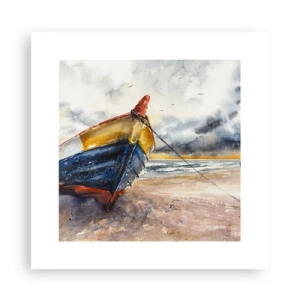 Pôster - Descanse na costa - 30x30 cm