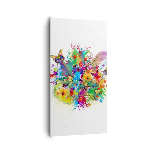 Quadro em tela - Um ramo de alegria - 65x120 cm