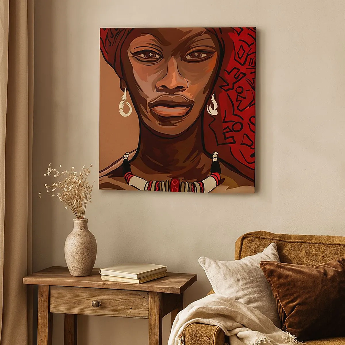 Quadro em tela - Vénus de Ébano - 30x30 cm