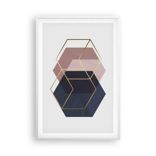 Pôster em moldura branca - O poder da simplicidade - 61x91 cm