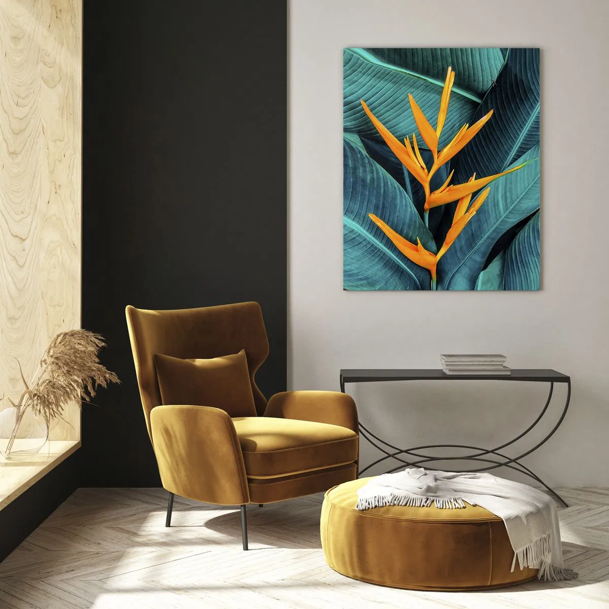 Quadro em vidro - Flor do Éden - 50x70 cm