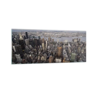 Quadro em vidro - O coração pulsante do nosso tempo - 100x40 cm