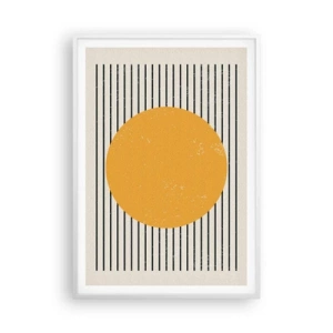 Pôster em moldura branca - O poder da simplicidade - 70x100 cm