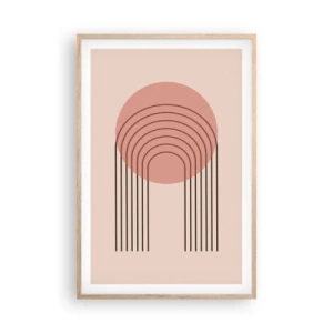 Pôster com moldura de carvalho claro - Atração irresistível - 61x91 cm