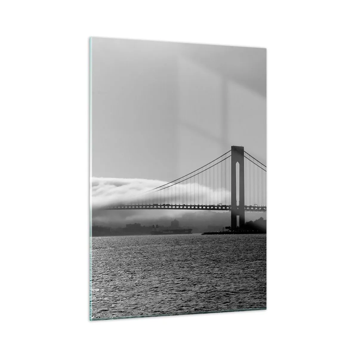 Quadro em vidro - Navegando pelo Golden Gate - 50x70 cm
