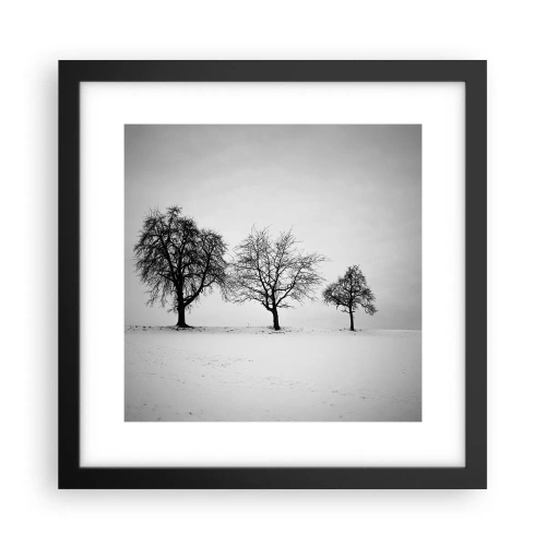 Pôster com moldura preta - Com que sonham elas? - 30x30 cm