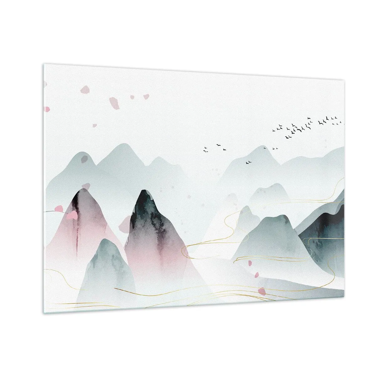 Quadro em vidro - Acima dos picos - 100x70 cm