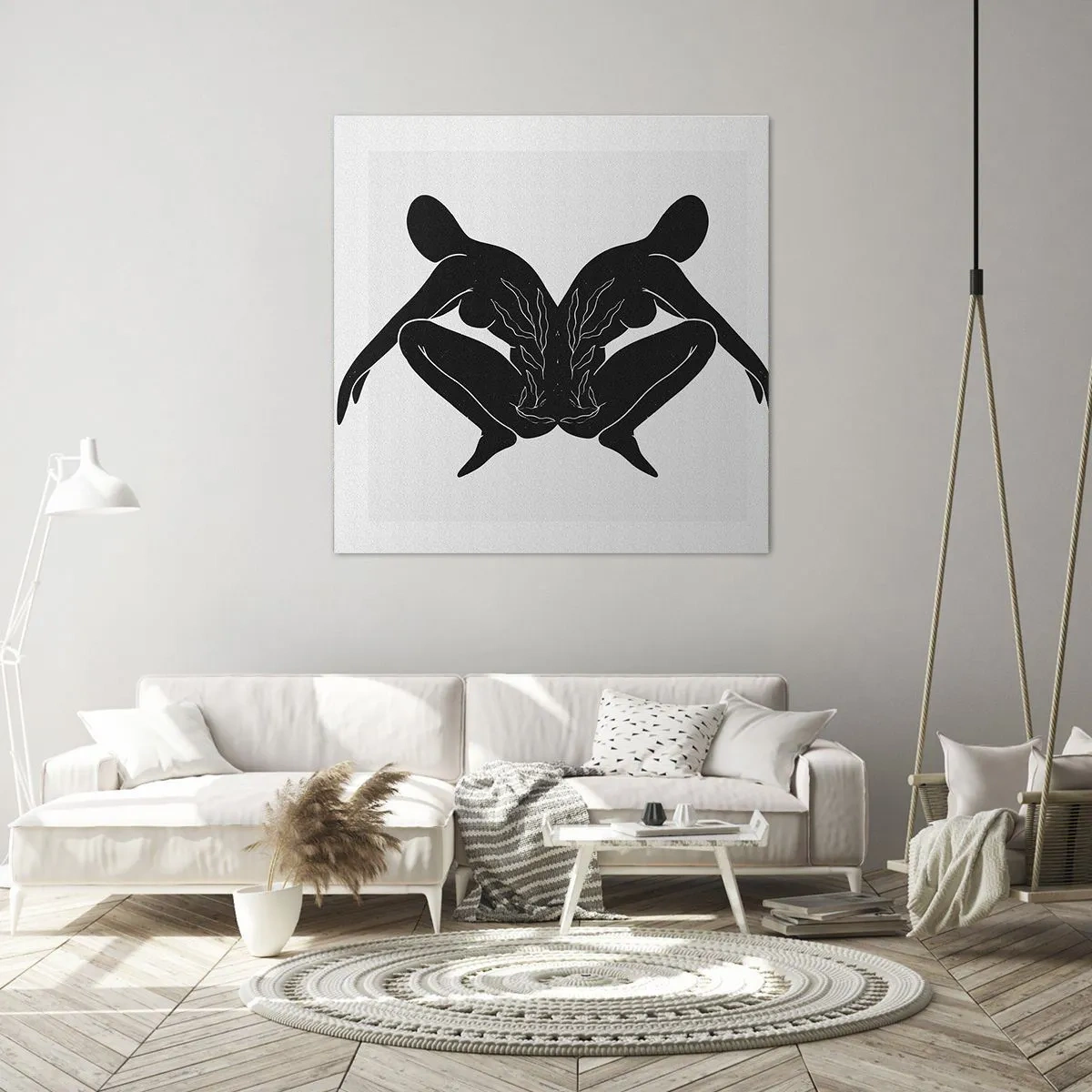 Quadro em tela - Uma alma comum - 70x70 cm