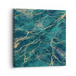 Quadro em tela - Veia dourada - 40x40 cm
