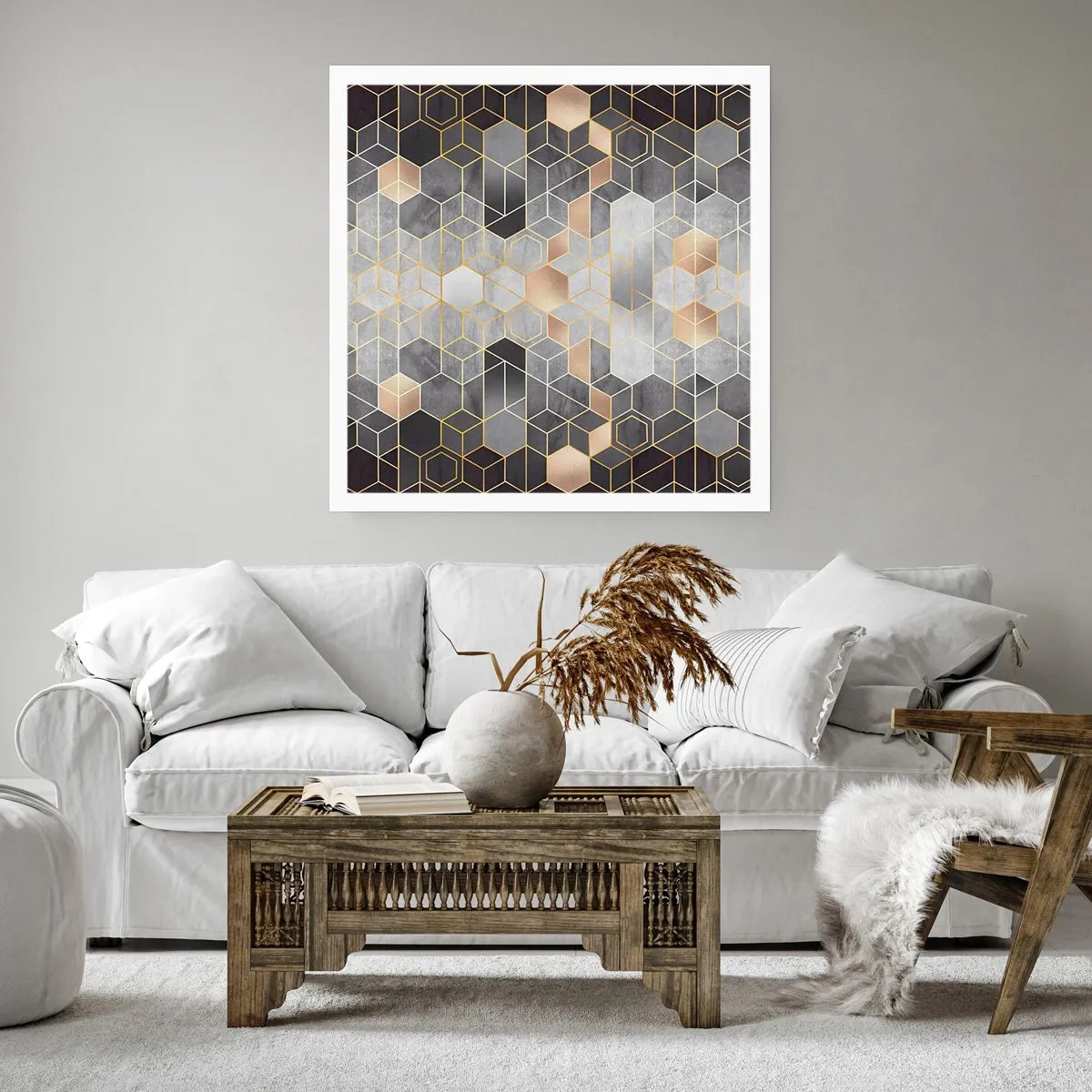 Pôster - Composição do diamante - 50x50 cm