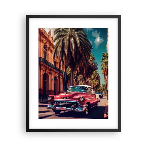 Pôster com moldura preta - Ainda em Havana - 40x50 cm