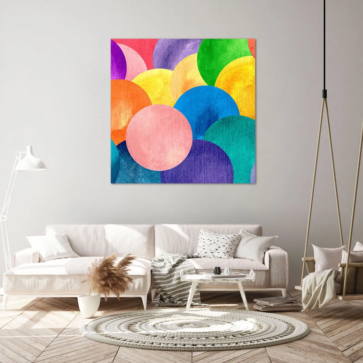 Quadro em tela - A plenitude original da vida - 70x70 cm