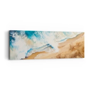 Quadro em tela - A onda que retorna - 90x30 cm